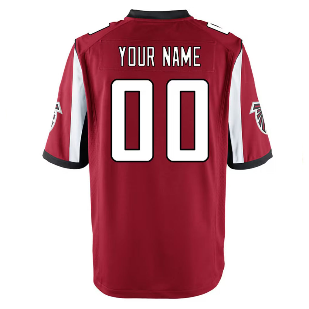 Choea Custom A.Falcons Red Home Game Any Name & Numbers Stitched Jerseys