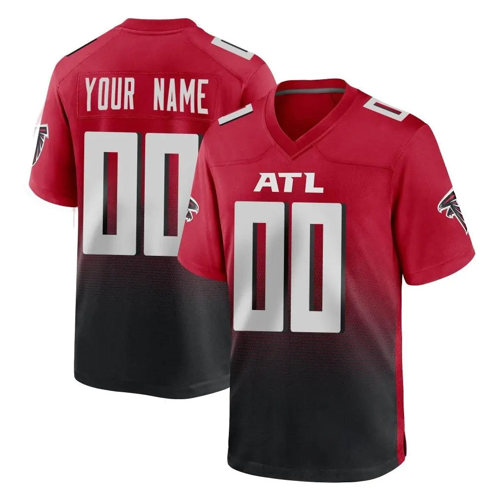 Choea Custom A.Falcons Red Limited Home Game Any Name & Numbers Stitched Jerseys