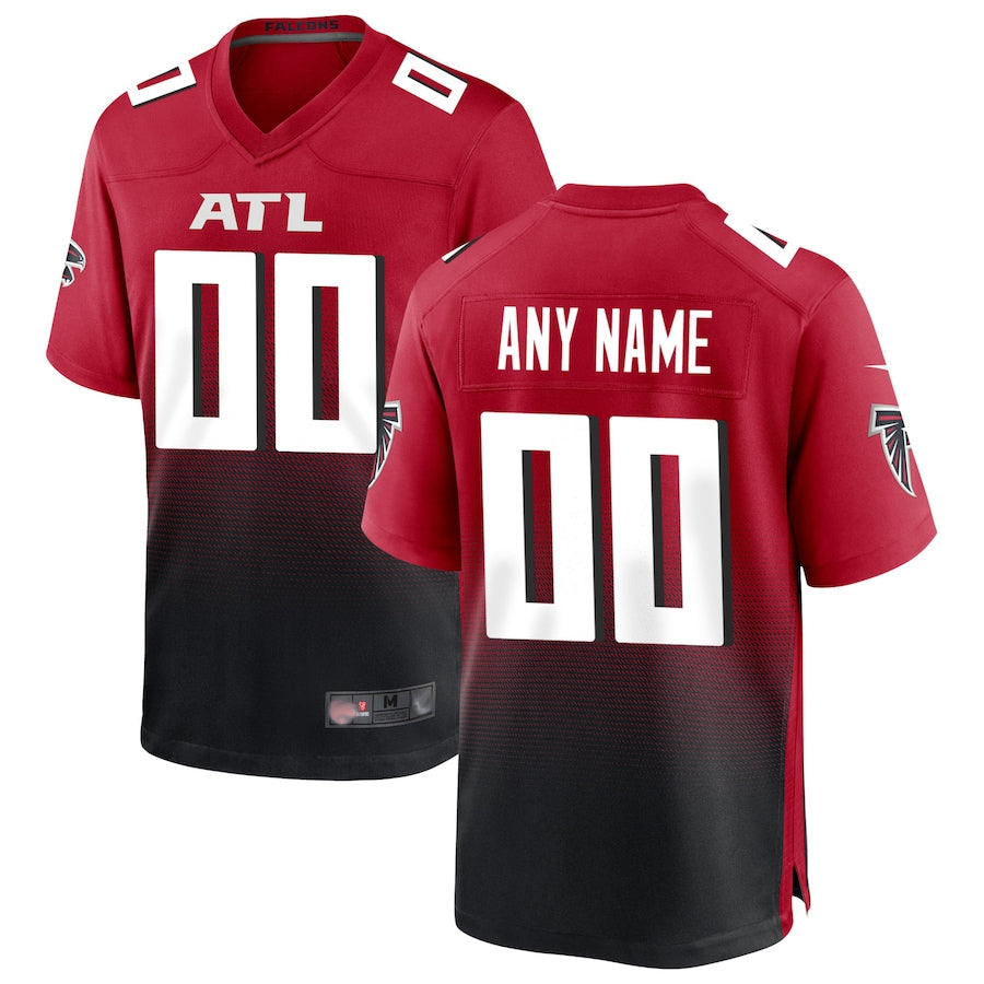 Choea Custom A.Falcons Red Replica Home Game Stitched Jerseys