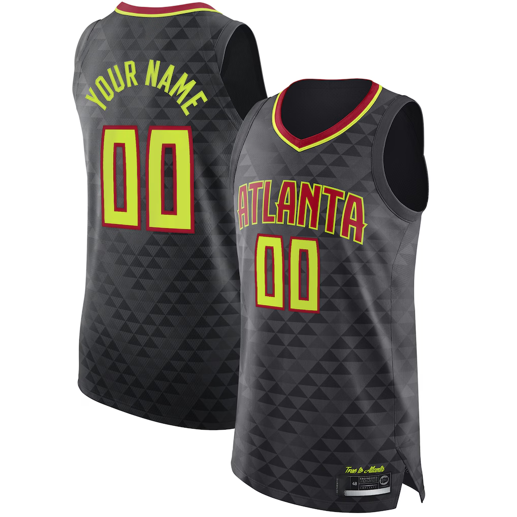 Choea Custom A.Hawks Black Authentic Jerseys - Icon Edition