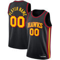 Choea Custom A.Hawks  Black Swingman Jerseys - Statement Edition