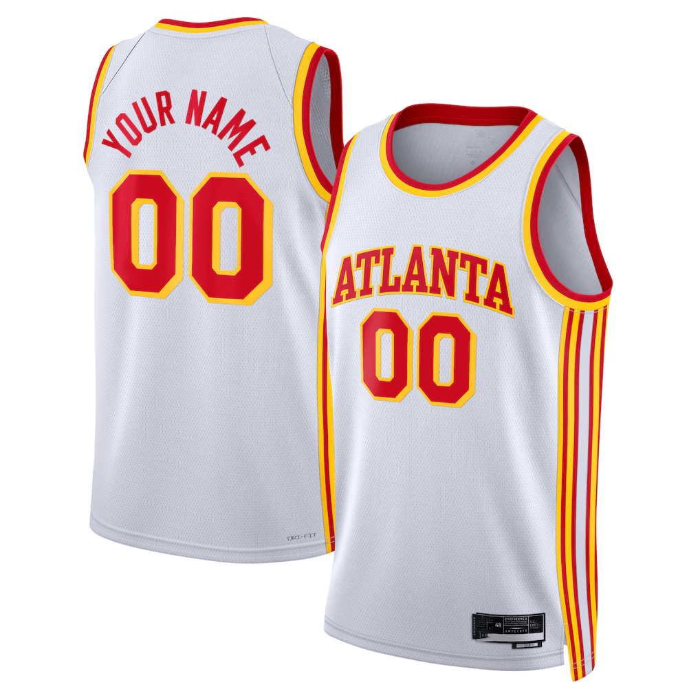 Choea Custom A.Hawks White Swingman Jerseys - Association Edition