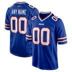 Choea Custom B.Bills Royal Royal Game Stitched Jerseys