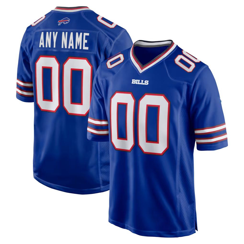 Choea Custom B.Bills Royal Royal Game Stitched Jerseys