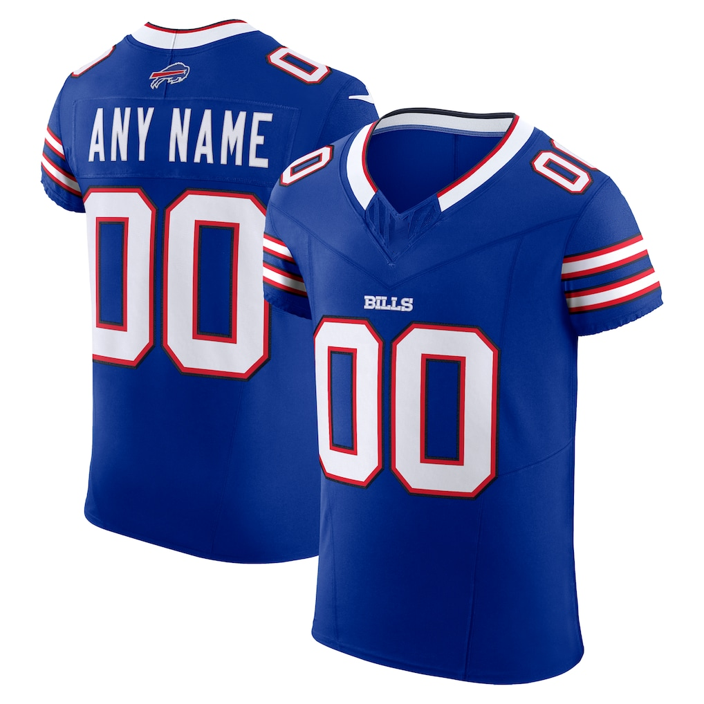 Choea Custom B.Bills Royal Vapor F.U.S.E. Elite Stitched Jerseys