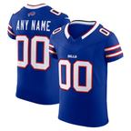 Choea Custom B.Bills Royal Vapor F.U.S.E. Elite Stitched Jerseys