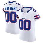 Choea Custom B.Bills White Vapor F.U.S.E. Elite Stitched Jerseys