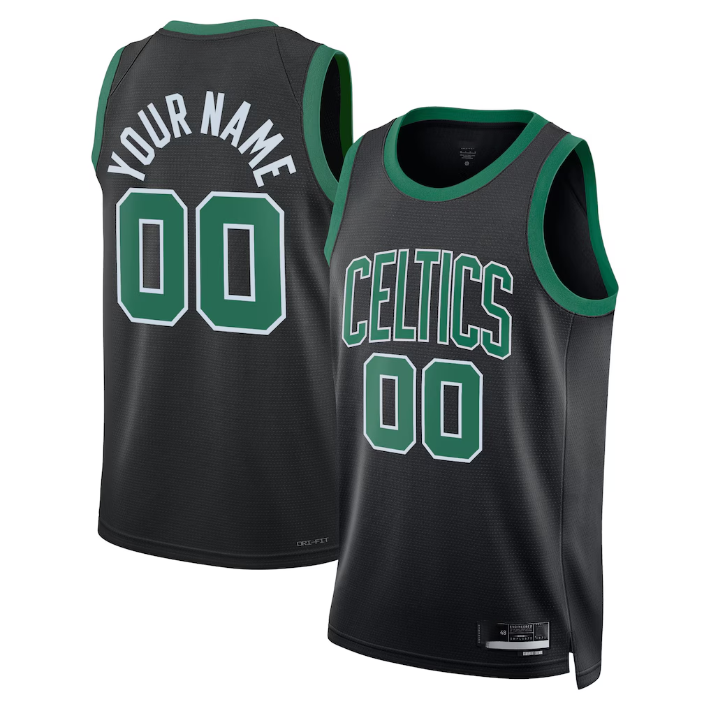 Choea Custom B.Celtics Black 2022-23 Swingman Jerseys - Statement Edition