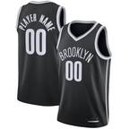Choea Custom B.Nets Black 202021 Swingman Jerseys - Icon Edition