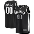 Choea Custom B.Nets Black Fast Break Replica Jerseys - Icon Edition