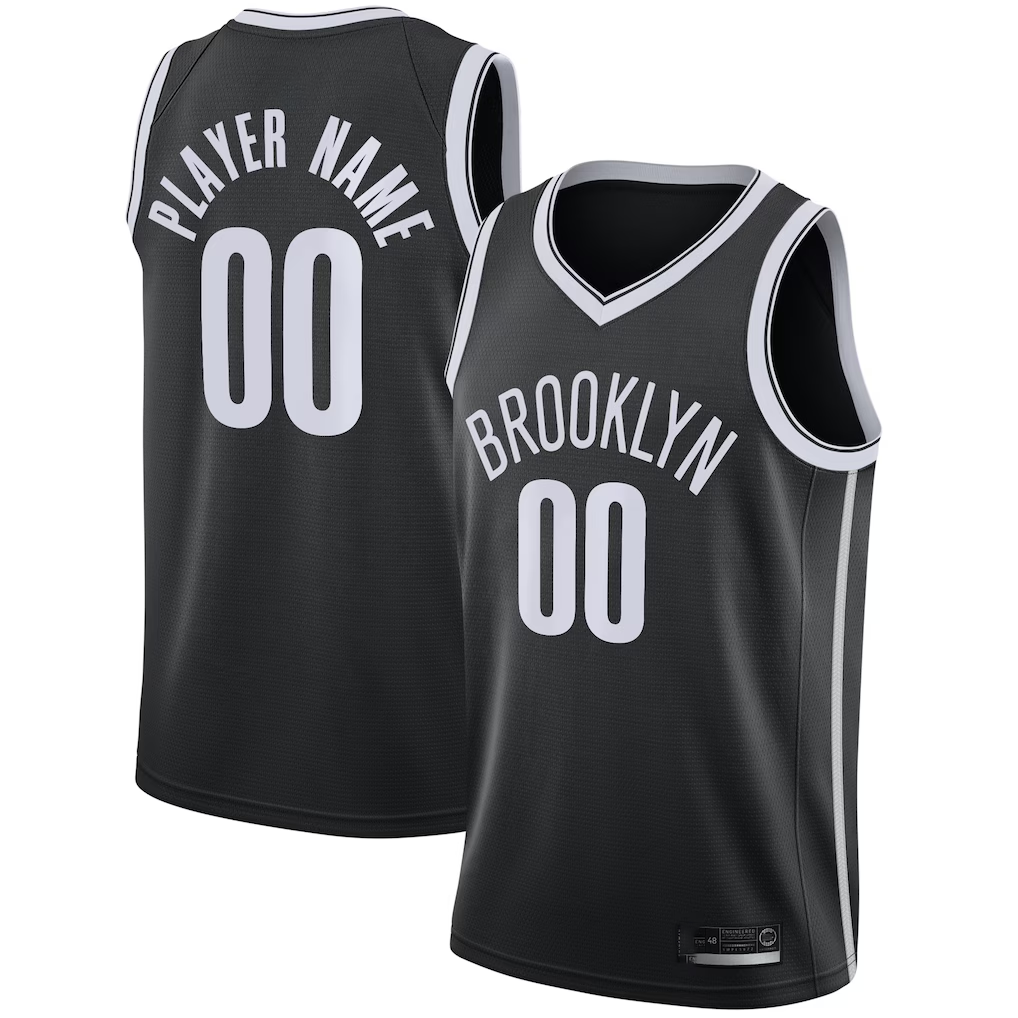 Choea Custom B.Nets Black Swingman Jerseys - Icon Edition