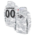 Choea Custom B.Ravens Black Pullover Hoodie Any Name & Numbers Stitched Jerseys