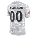 Choea Custom B.Ravens Arctic Camo Salute to Service Limited Any Name & Numbers Stitched Jerseys