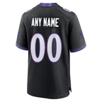 Choea Custom B.Ravens Black Home Game Any Name & Numbers Stitched Jerseys