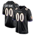 Choea Custom B.Ravens Black Home Game Stitched Jerseys
