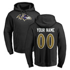 Choea Custom B.Ravens Black Pullover Hoodie Any Name & Numbers Stitched Jerseys