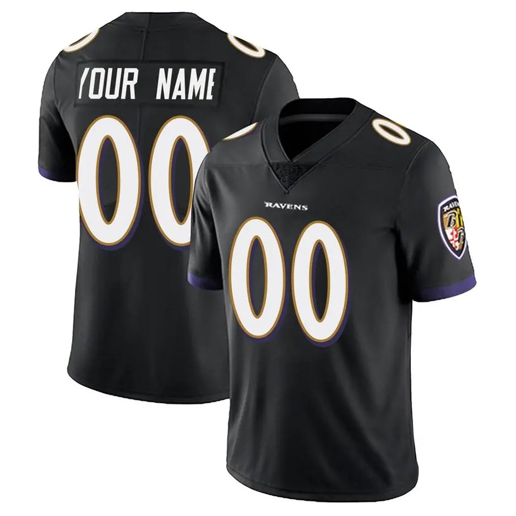 Choea Custom B.Ravens Black Vapor F.U.S.E. Limited Any Name & Numbers Stitched Jerseys