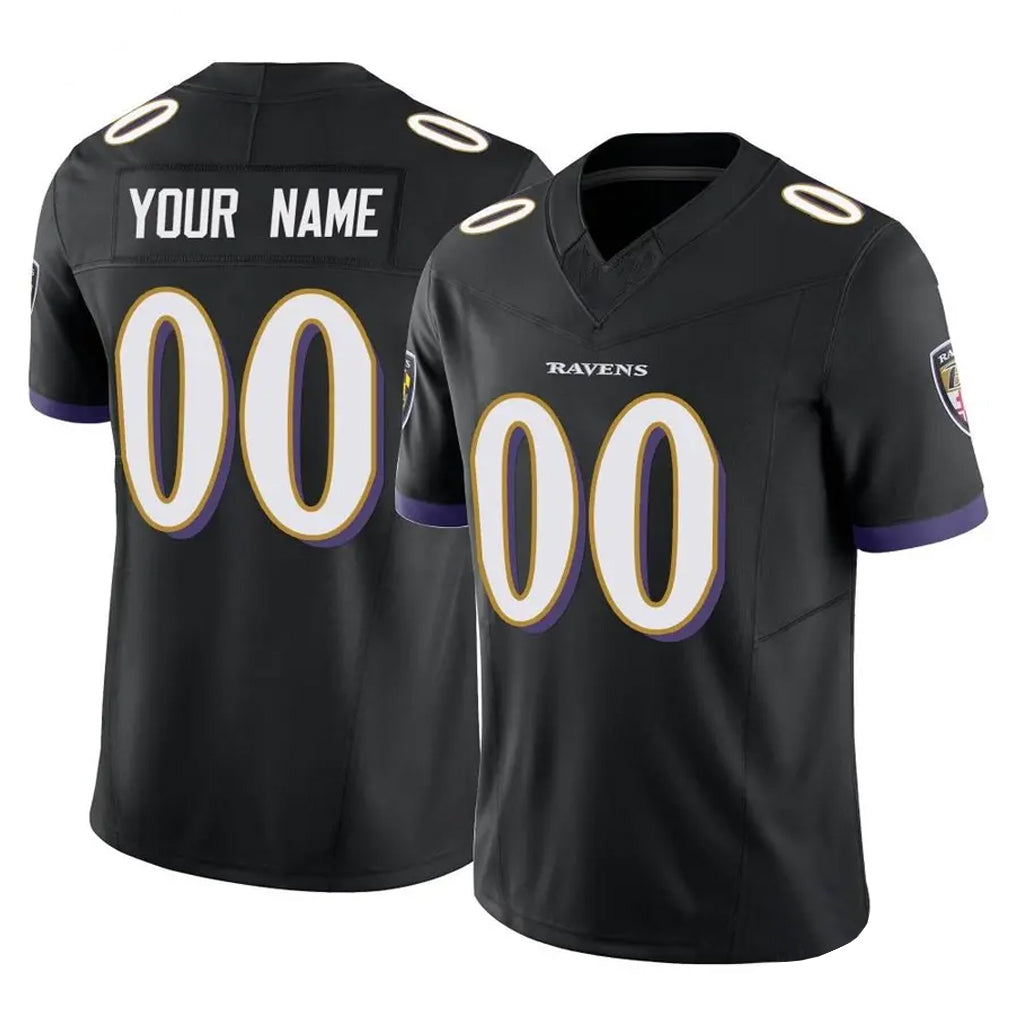 Choea Custom B.Ravens Black Vapor F.U.S.E. Limited Game Any Name & Numbers Stitched Jerseys