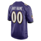 Choea Custom B.Ravens Purple Alternate Home Game Any Name & Numbers Stitched Jerseys