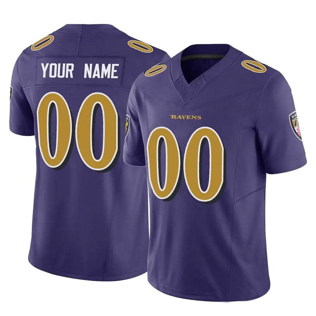 Choea Custom B.Ravens Purple Vapor F.U.S.E. Limited Game Any Name & Numbers Stitched Jerseys