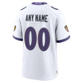 Choea Custom B.Ravens White Home Game Any Name & Numbers Stitched Jerseys