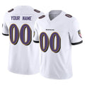 Choea Custom B.Ravens White Vapor F.U.S.E. Limited Any Name & Numbers Stitched Jerseys