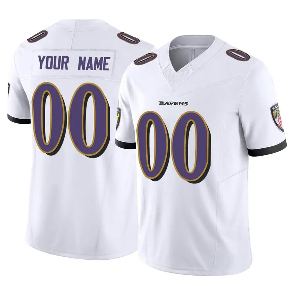 Choea Custom B.Ravens White Vapor F.U.S.E. Limited Any Name & Numbers Stitched Jerseys