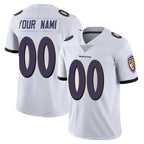 Choea Custom B.Ravens White Vapor Untouchable Game Any Name & Numbers Stitched Jerseys