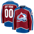 Choea Custom C.Avalanche Burgundy Home Premium Jerseys