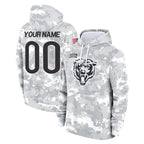 Choea Custom C.Bears Arctic Camo Salute to Service Pullover Hoodies Limited Any Name & Numbers Stitched Jerseys