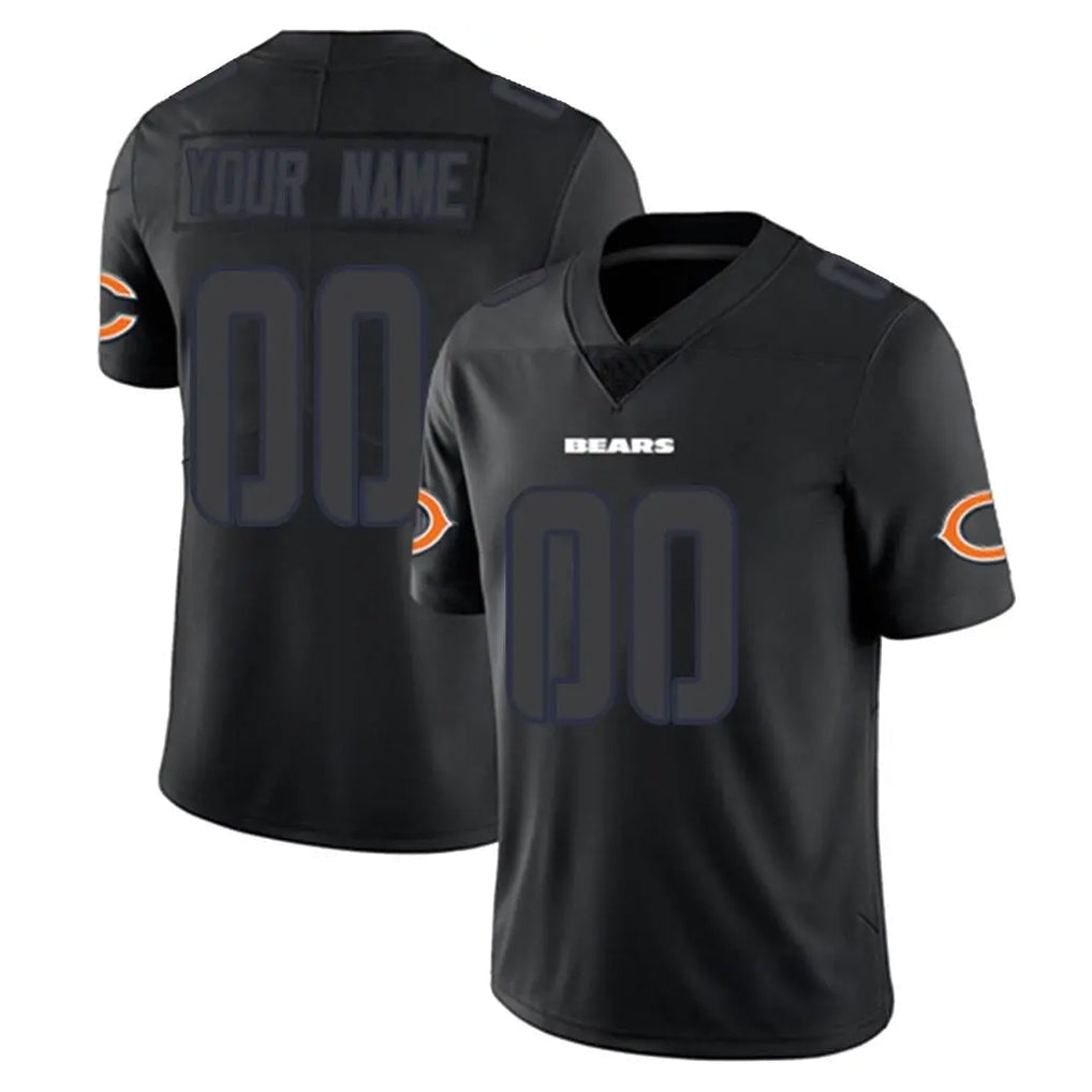 Choea Custom C.Bears Black Impact Limited Game Any Name & Numbers Stitched Jerseys