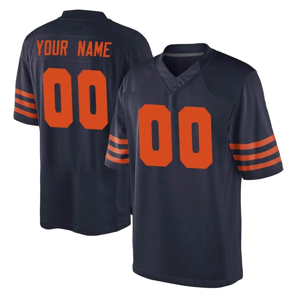 Choea Custom C.Bears Navy Blue Alternate Game Any Name & Numbers Stitched Jerseys