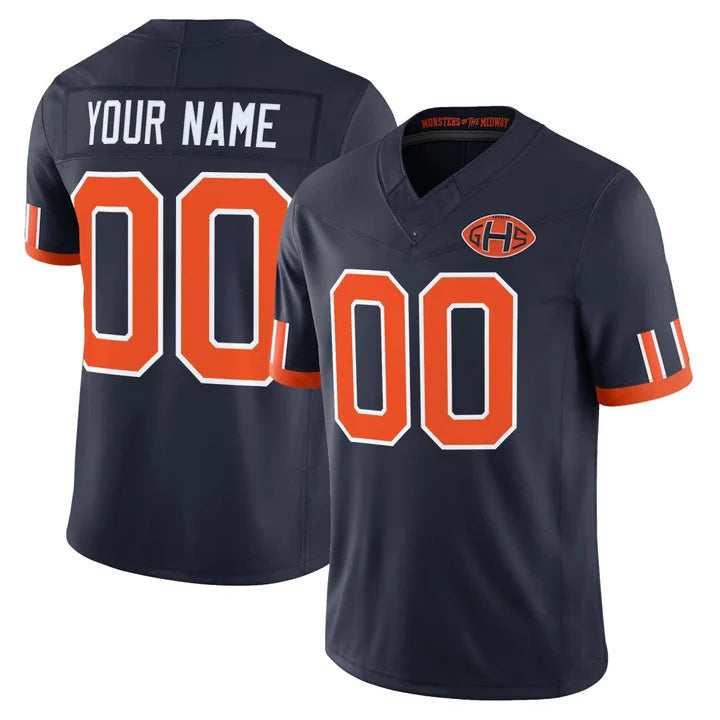 Choea Custom C.Bears Navy Rivalries Jersey - All Stitched
