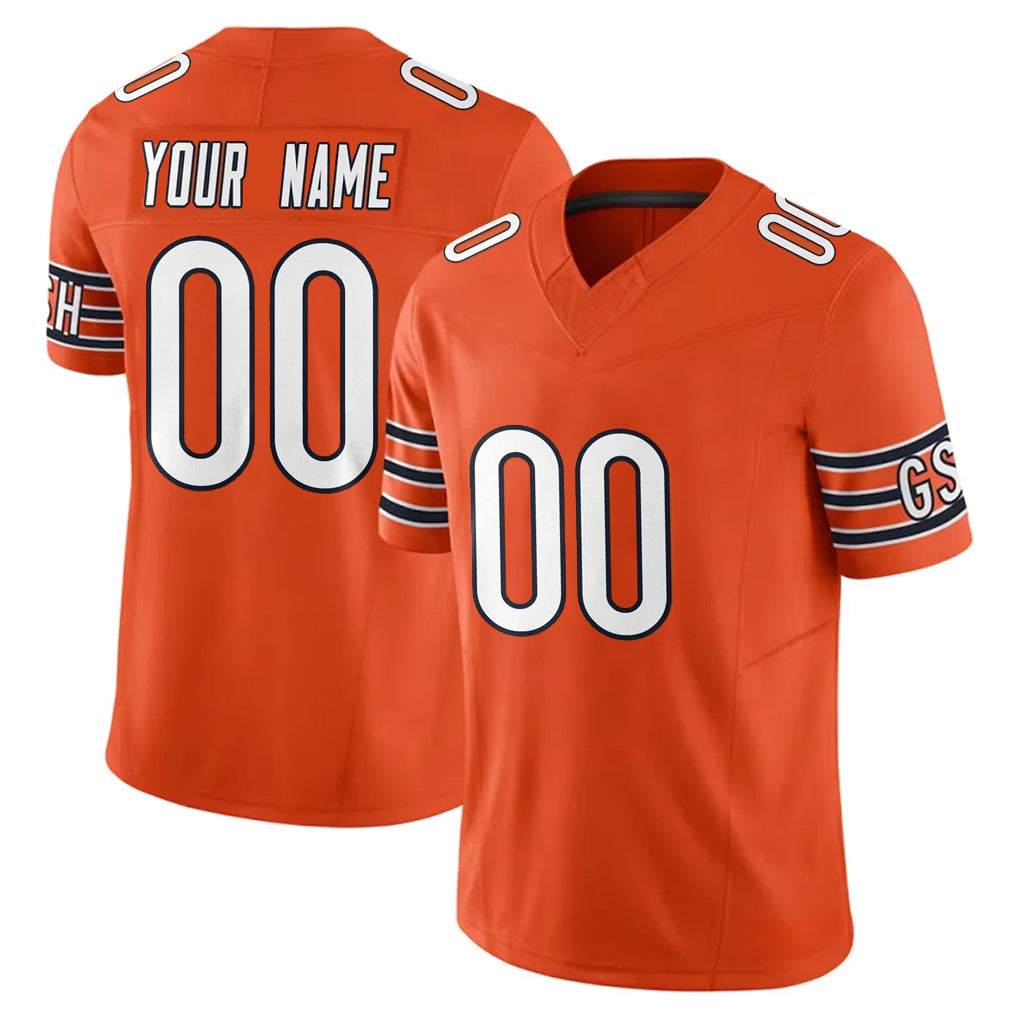 Choea Custom C.Bears Orange Vapor F.U.S.E. Limited Home Game Any Name & Numbers Stitched Jerseys