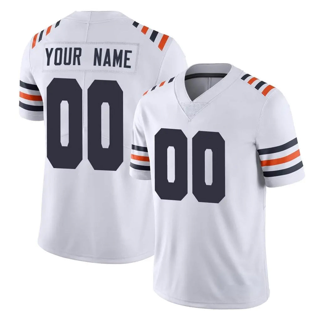 Choea Custom C.Bears White Classic Vapor Limited Home Game Any Name & Numbers Stitched Jerseys