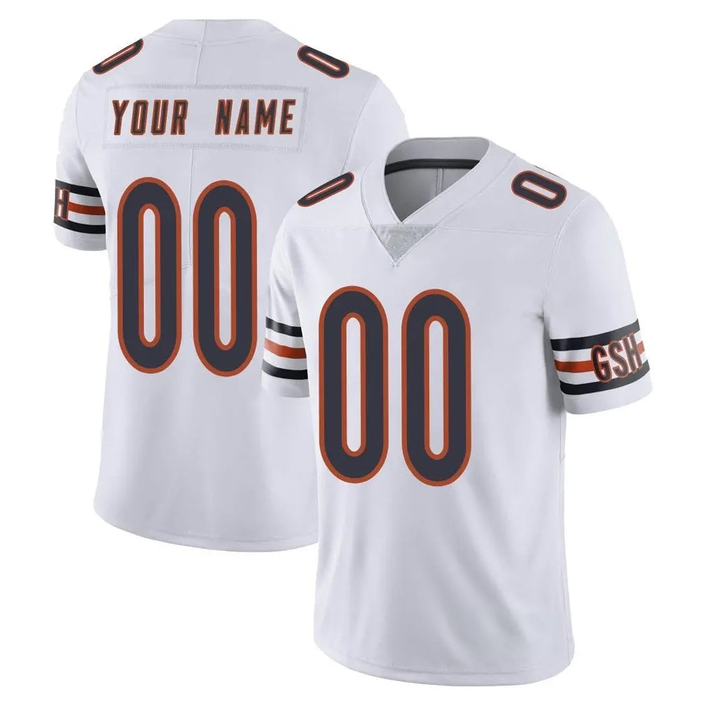 Choea Custom C.Bears White Vapor Untouchable Limited Home Game Any Name & Numbers Stitched Jerseys
