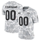 Choea Custom C.Bengals Arctic Camo Salute to Service Limited Any Name & Numbers Stitched Jerseys