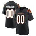 Choea Custom C.Bengals Black Home Game Any Name & Numbers Stitched Jerseys