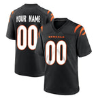 Choea Custom C.Bengals Black Home Game Any Name & Numbers Stitched Jerseys