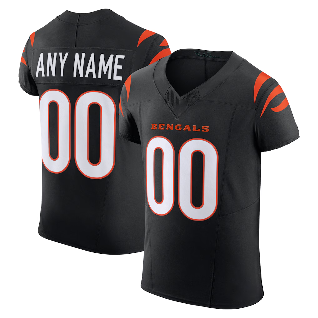 Choea Custom C.Bengals Black Team Vapor F.U.S.E. Elite Stitched Jerseys