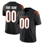 Choea Custom C.Bengals Black Vapor Untouchable Limited Home Game Any Name & Numbers Stitched Jerseys