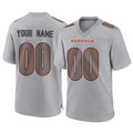 Choea Custom C.Bengals Gray Atmosphere Fashion Game Any Name & Numbers Stitched Jerseys