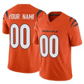 Choea Custom C.Bengals Orange Vapor F.U.S.E. Limited Home Game Any Name & Numbers Stitched Jerseys