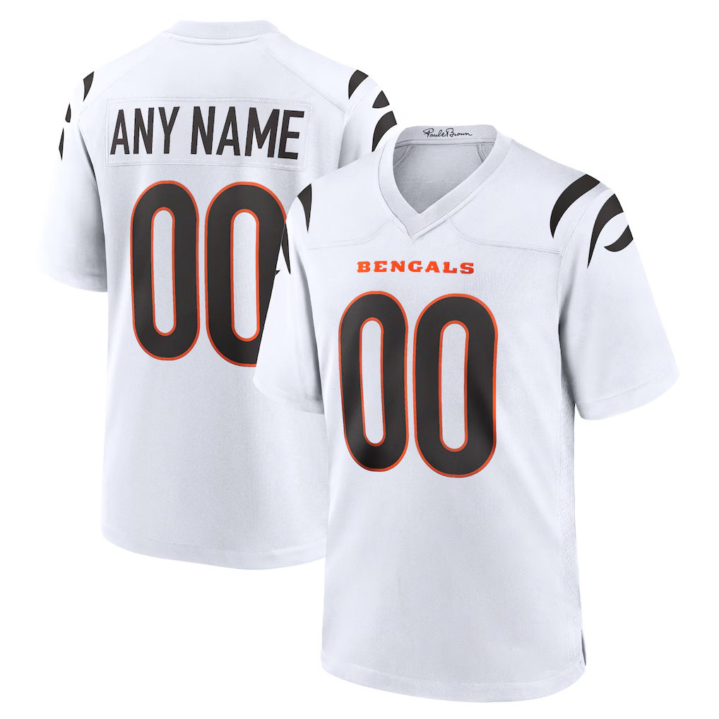 Choea Custom C.Bengals White Game Stitched Jerseys