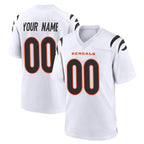 Choea Custom C.Bengals White Home Game Any Name & Numbers Stitched Jerseys
