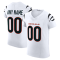 Choea Custom C.Bengals White Vapor F.U.S.E. Elite Stitched Jerseys