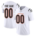 Choea Custom C.Bengals White Vapor Untouchable Limited Home Game Any Name & Numbers Stitched Jerseys