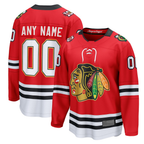 Choea Custom C.Blackhawks Red Centennial Breakaway Jerseys