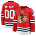 Choea Custom C.Blackhawks Red Centennial Premium Jerseys