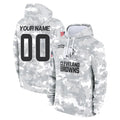 Choea Custom C.Browns Arctic Camo Salute to Service Hoodies Limited Any Name & Numbers Stitched Jerseys